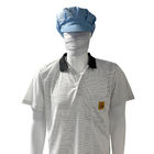 تی شرت های ESD سفید 7MM نوار 99٪ پلی استر + 1٪ سلسله کشی ابریشم ضد ایستاتیک پیلو