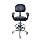 صندلی راحتی PU چرمی ضد استاتیک صندلی قابل تنظیم ارتفاع ارگونومیک ESD
