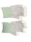 ESD PU دستکش ضد استاتیک پوشش داده شده آستر پلی استر بافته شده از رشته کربن