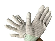 دستکش های ضد استاتیک دست PU از نوع نخل PU نایلون راه راه روکش دار