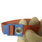 مچ بند ISO / SGS Elastic Anti Static Wrist Band Esd Wristband Adjustable 4MM Snap