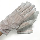 دستکش پلی استر آنتی استاتیک Stripe Carbon Cleanroom ESD
