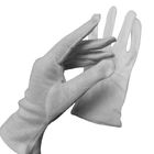 100 دستکش نخی سفید بسیار قابل کشش برای مکان های بدون گرد و غبار
