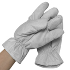 دستکش ضخیم کننده سفید ESD ضد استاتیک مقاوم در برابر حرارت 5 میلی متری سبک شبکه ای