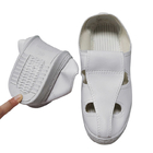کفش های ایمنی ESD قابل شستشو بدون گرد و غبار سفید با زیره ضد لغزش PVC