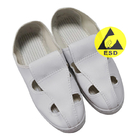 کفش های ایمنی ESD قابل شستشو بدون گرد و غبار سفید با زیره ضد لغزش PVC