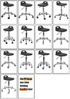 مبلمان اداری آزمایشگاه ESD صندلی ایمن قابل تنظیم PU یک بار شکل دهی