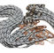 پرده Cleanroom ESD طناب پلی استر طناب قطر پنبه ای 6 میلی متر ارزش ESD 10e3ohms