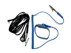 پارچه رسانا ESD بند مچ دست زمین سیم لباس برای ESD مات