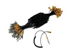 سیاه زرد 1.8 متر کابل زمین گیری ESD برای اتاق تمیز