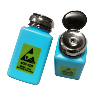 بطری ESD Dispenser Solvent Plastic Plastic Solvent 6OZ آبی