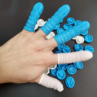 Cleanroom یکبار مصرف نیتریل Finger Cots آبی سفید