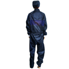 روپوش 5 میلی متری مشبک آبی تیره ESD Cleanroom Suit For Electronics Industries