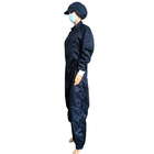 روپوش 5 میلی متری مشبک آبی تیره ESD Cleanroom Suit For Electronics Industries