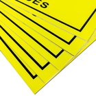 توجه منطقه کنترل ایستا علامت ESD اندازه مستطیل زرد 20x30 سانتی متر برای EPA