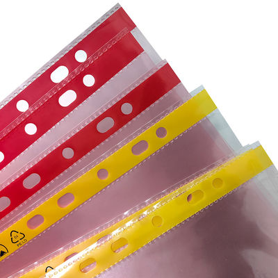 کیسه فایل Cleanroom 11 Hole A4 A3 Dust ESD ESD Document Anti Static کیسه با صورتی یا زرد