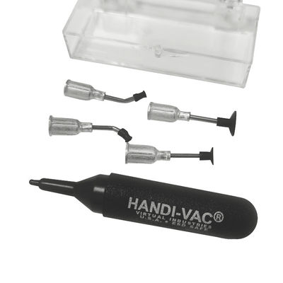 HANDI-VAC IC جاروبرقی مکش سیاه مینی ضد ایستاتیک ESD قلم خلاء با 4 سر مکش