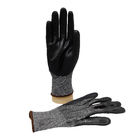 دستکش ایمنی با پارچه 18 رنگ سیاه سطح 3 دستکش های لاستیکی مقاوم در برابر برش