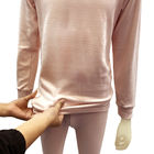 پوشاک زیر ضد ایستاتیک ESD صورتی جذب عرق پنبه لیکرا ESD برای اتاق تمیز