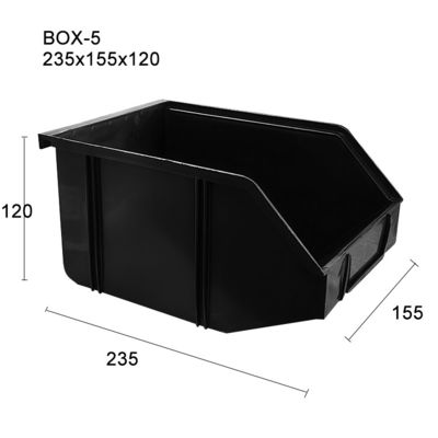 235*155*120mm PP پلاستیک بسیاری از طرح های ماندگار Lint رایگان ESD صندوق حمل و نقل ضد ایستاتیک