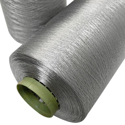 رشته خیاطی 150D/2 فیبر رسانا بلند خاکستری برای پارچه ESD / لباس