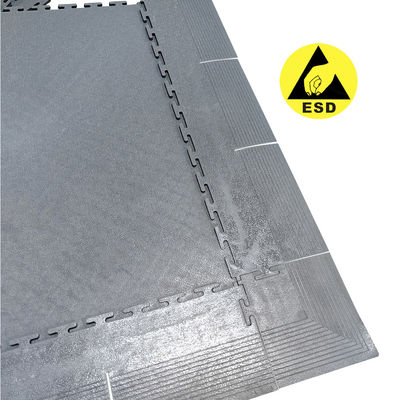 600x600mm جداکننده ESD ضد استاتیک متقابل PVC مواد کف وینیل برای بیمارستان / اتاق تمیز