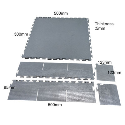 600x600mm جداکننده ESD ضد استاتیک متقابل PVC مواد کف وینیل برای بیمارستان / اتاق تمیز