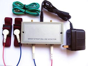 110V / 220V مچ بند ESD مانیتور خطی دارای آداپتور برق پشتیبانی شده از دو نوار است