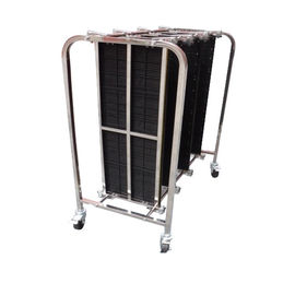 304 Stainless Steel ESD PCB Cart ESD Magazine Rack Horiz Hold Panel Rack