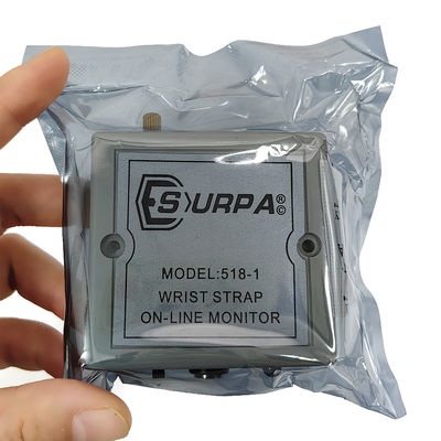 SURPA ۵۱۸-۱ الکتروستاتیک حلقه آنلاین مانیتور ضد استاتیک مچ بند هشدار زمین گیری مانیتور