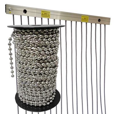 فاصله 8 سانتی متر پرده درب رسانا عرض 2m * ارتفاع 1m قطر 6mm استاتیک رسانا پرده فولاد ضد زنگ