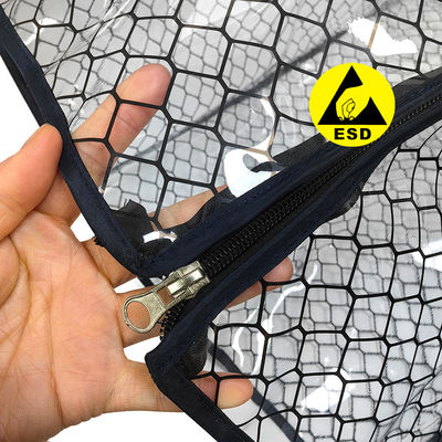 پوشش شبکه PVC ضد ایستاتیک با کیفیت بالا ESD SMT پوشش مجله PCB مناسب برای 355x320x563mm