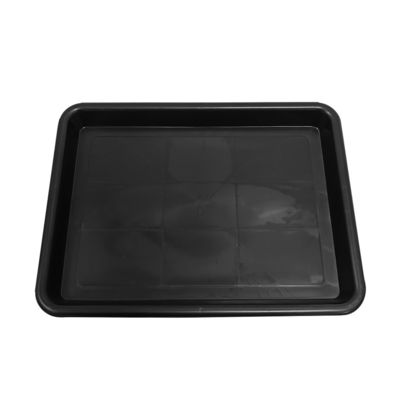 338x255x30mm Anti Static Square Tray سیاه پلاستیکی مستطیل کم عمق ESD دایره گرد الکترونیکی