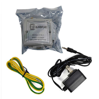 ابزار نظارت آنلاین ضد ایستاتیک بند مچ دست SURPA 518-1 تست کننده آلارم اتوماتیک حلقه ای استاتیک