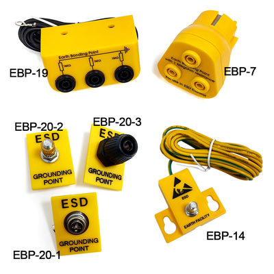 ESD زمین تاسیسات 1x10mm استود زرد زمین گیری پلاگین