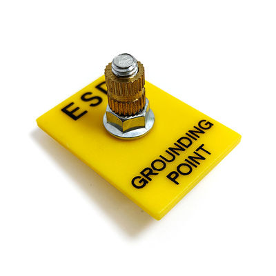 ESD زمین تاسیسات 1x10mm استود زرد زمین گیری پلاگین