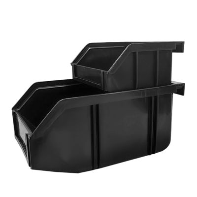 Anti Static Black Plastic Slanted Mouth Component Box