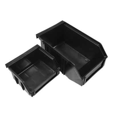 Anti Static Black Plastic Slanted Mouth Component Box