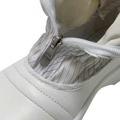 کفش ایمنی ضد استاتیک با سرپنجه فولادی سفید برای لباس کار صنعتی