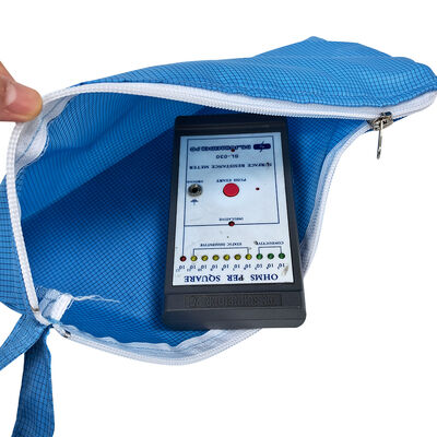 کیسه نگهداری ابزار زیپی دستی ضد الکتریسیته ساکن ESD آبی