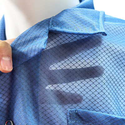 ESD ضد استاتیک 96% پلی استر + 4٪ فیبر کربن الماس شبکه ی آزمایشگاهی