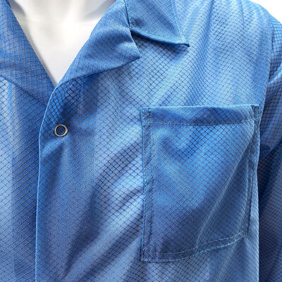 ESD ضد استاتیک 96% پلی استر + 4٪ فیبر کربن الماس شبکه ی آزمایشگاهی