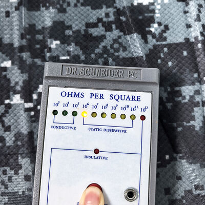 چاپ تمساحی با عملکرد بالا ESD پارچه با رشته الماس 87% پلی استر + 13% فیبر کربن