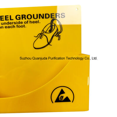 Yellow Plastic Disposable Heel Strap Storage Box