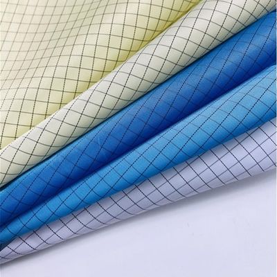 10e6ohm Antiestatica Cleanroom Conductive Mint Free Polyester ESD پارچه ضد استاتیک ایمن برای پوشش آزمایشگاهی