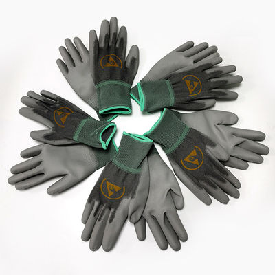 دستکش ضد لغزش ارگونومیک ESD Antistatic PU Palm Fit