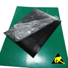 تشک لاستیکی ESD سیاه و سفید سبز خاکستری ضد استاتیک برای میز / کف محل کار