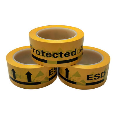 نوار اخطار پی وی سی ضد الکتریسیته استاتیک زرد رنگ ESD Protected Area