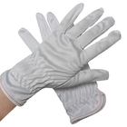 دستکش های پلی استر اتاق تمیز کاری با جذب عرق دست سفید سفارشی شده است