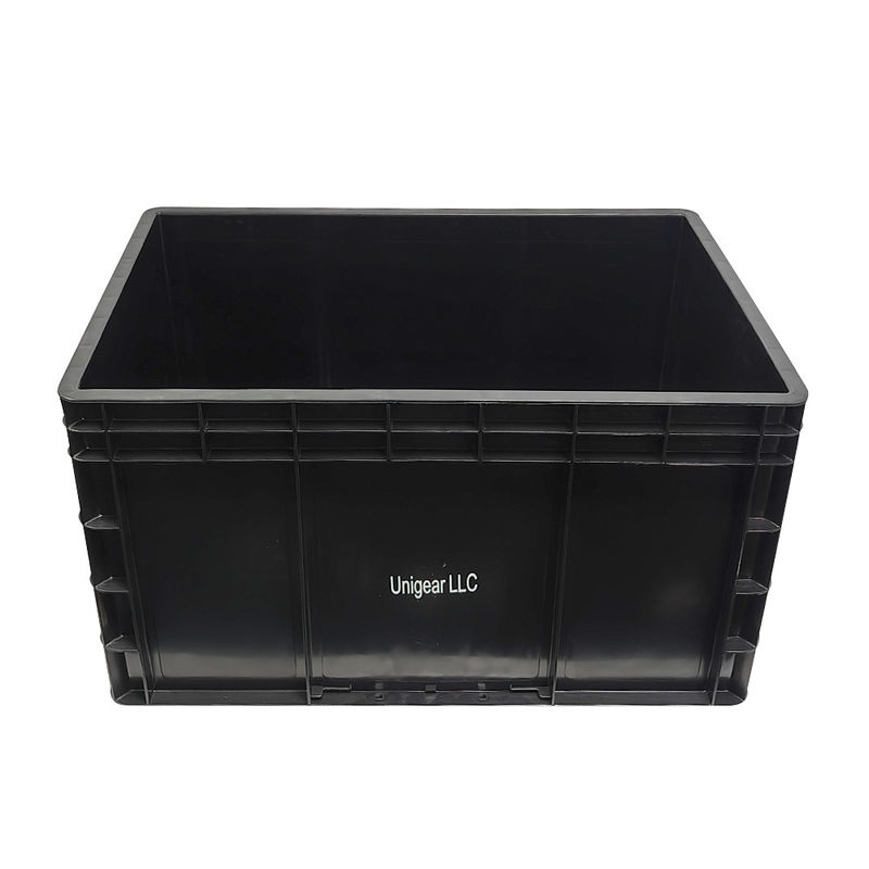 600*400*230mm سیاه ESD جعبه ضد ایستاتیک پلاستیکی جعبه قطعات الکترونیکی جعبه ضد ایستاتیک برای صنعت الکترونیک